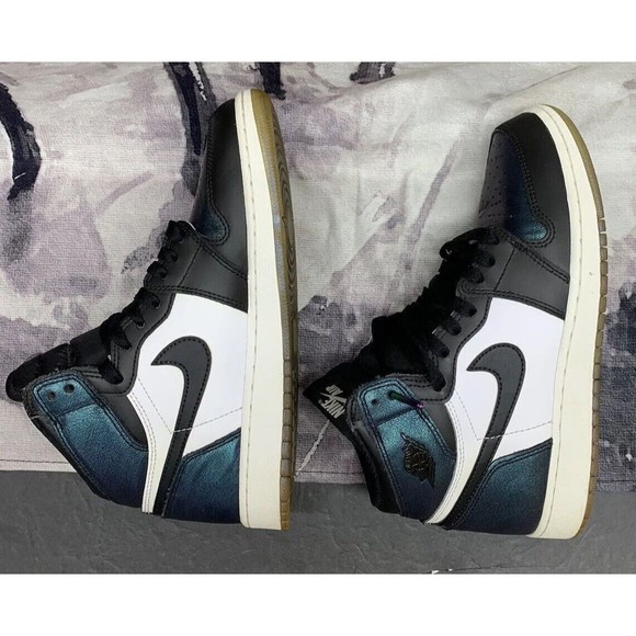 Nike Air Jordan Retro 1 All Star Game ASG Chameleon Size 6.5 Y Green - Picture 10 of 12